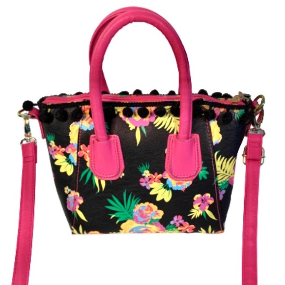 Betsey Johnson Floral Convertible Bag. - Picture 2 of 8